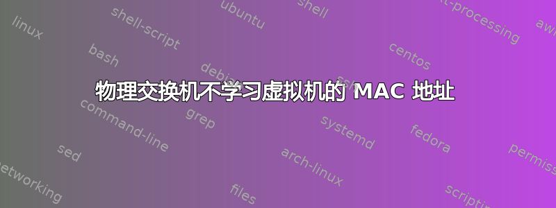 物理交换机不学习虚拟机的 MAC 地址