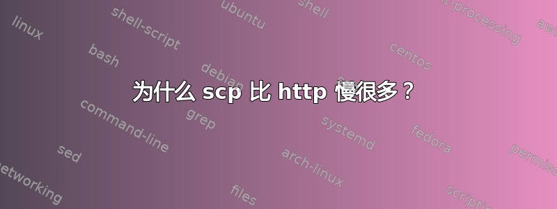 为什么 scp 比 http 慢很多？