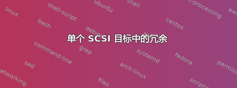 单个 SCSI 目标中的冗余