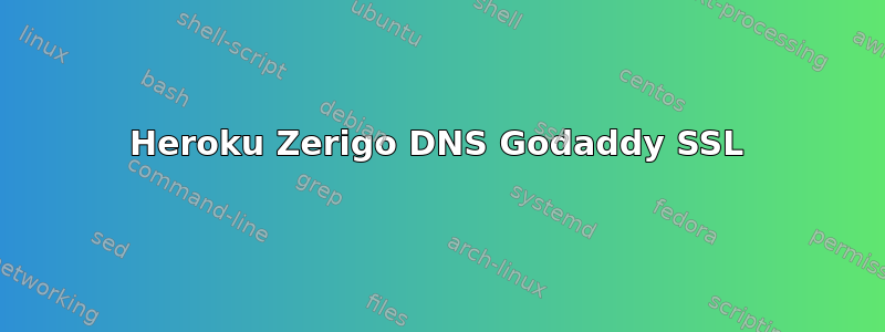 Heroku Zerigo DNS Godaddy SSL