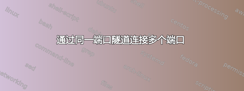 通过同一端口隧道连接多个端口