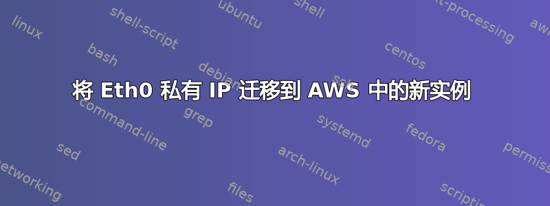 将 Eth0 私有 IP 迁移到 AWS 中的新实例