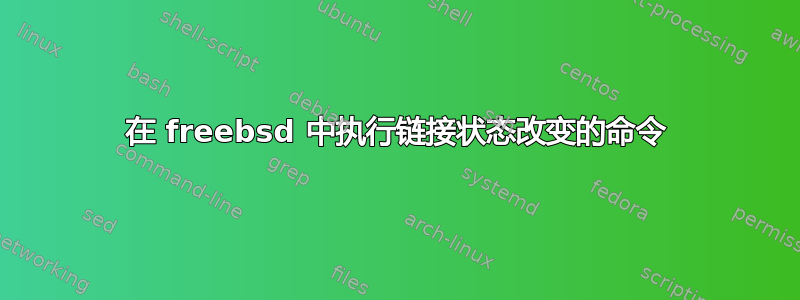 在 freebsd 中执行链接状态改变的命令