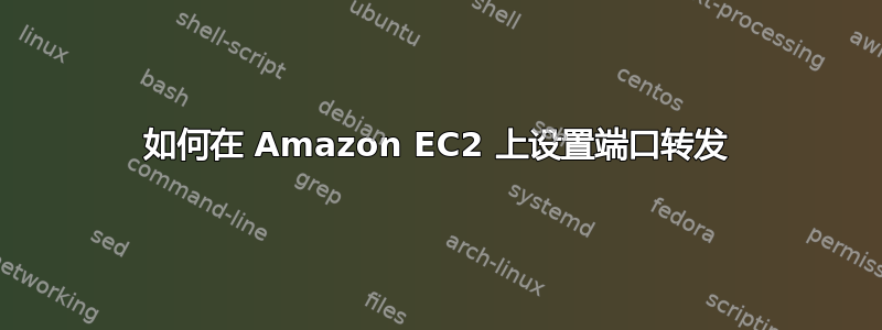 如何在 Amazon EC2 上设置端口转发