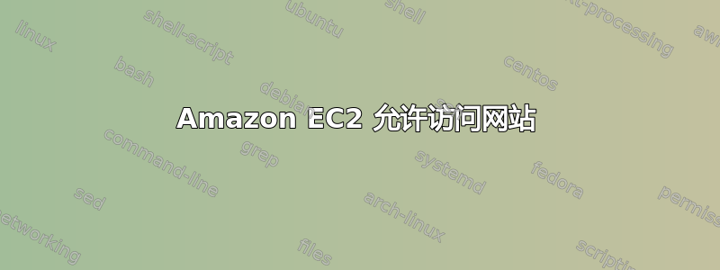 Amazon EC2 允许访问网站