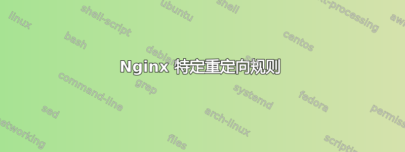 Nginx 特定重定向规则