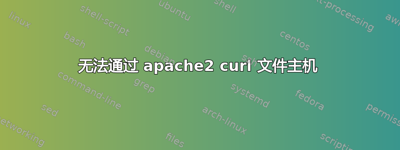 无法通过 apache2 curl 文件主机