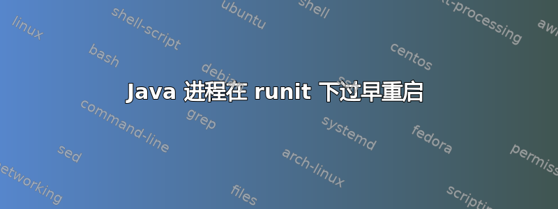 Java 进程在 runit 下过早重启