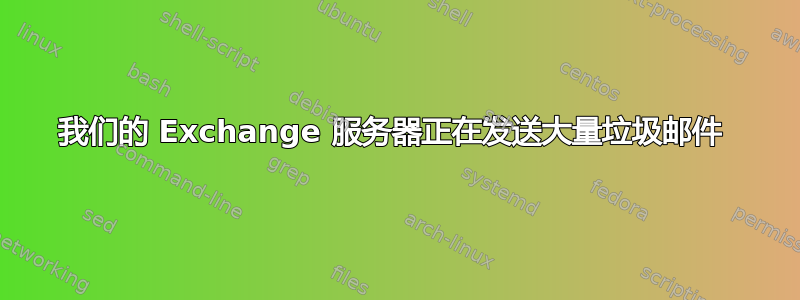 我们的 Exchange 服务器正在发送大量垃圾邮件 