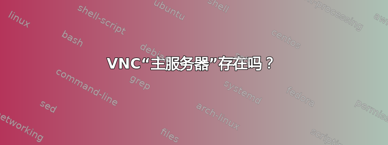 VNC“主服务器”存在吗？