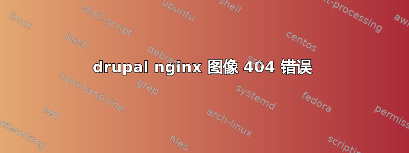 drupal nginx 图像 404 错误