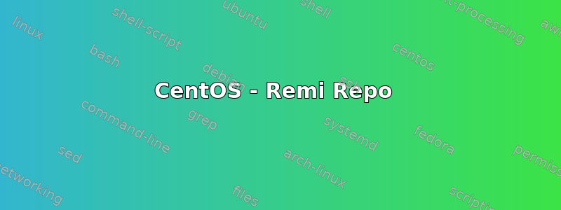 CentOS - Remi Repo 