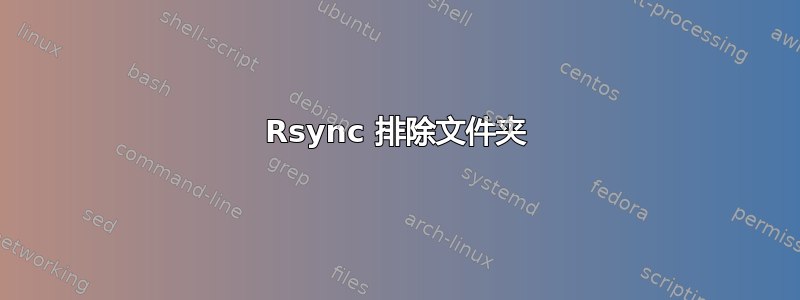 Rsync 排除文件夹