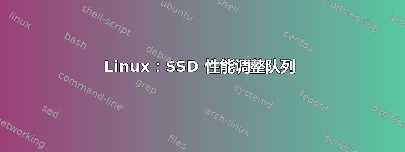 Linux：SSD 性能调整队列