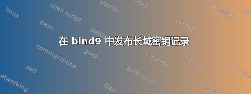 在 bind9 中发布长域密钥记录