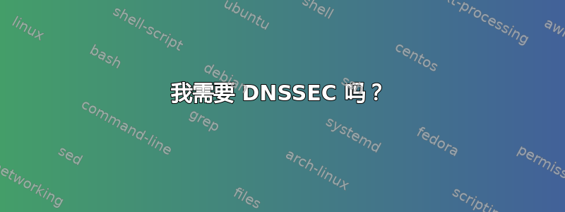 我需要 DNSSEC 吗？