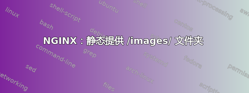 NGINX：静态提供 /images/ 文件夹