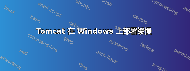 Tomcat 在 Windows 上部署缓慢