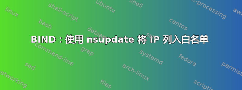 BIND：使用 nsupdate 将 IP 列入白名单