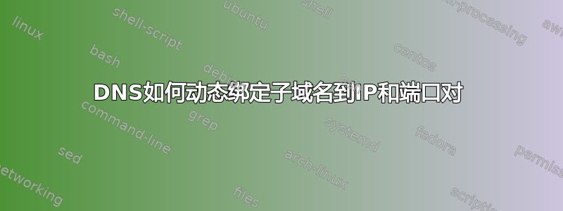 DNS如何动态绑定子域名到IP和端口对