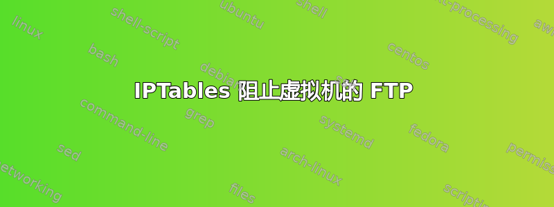 IPTables 阻止虚拟机的 FTP