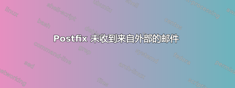 Postfix 未收到来自外部的邮件