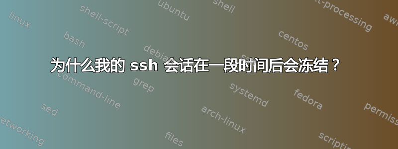 为什么我的 ssh 会话在一段时间后会冻结？