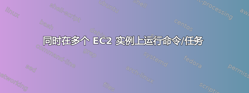 同时在多个 EC2 实例上运行命令/任务