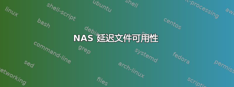 NAS 延迟文件可用性