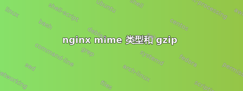 nginx mime 类型和 gzip