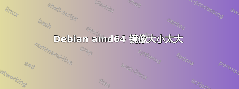 Debian amd64 镜像大小太大