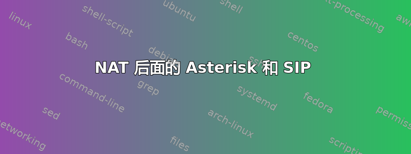 NAT 后面的 Asterisk 和 SIP