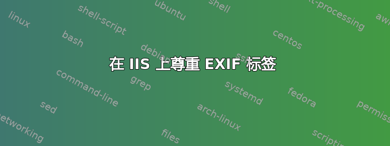 在 IIS 上尊重 EXIF 标签