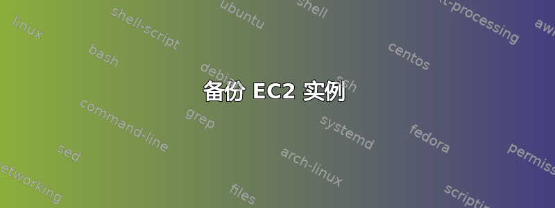 备份 EC2 实例