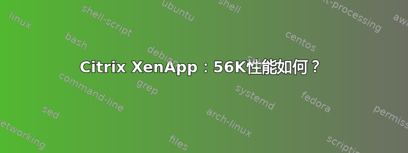 Citrix XenApp：56K性能如何？