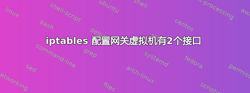 iptables 配置网关虚拟机有2个接口