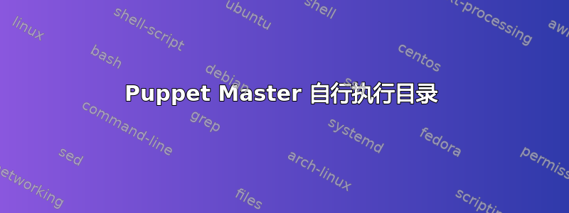 Puppet Master 自行执行目录