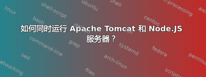 如何同时运行 Apache Tomcat 和 Node.JS 服务器？