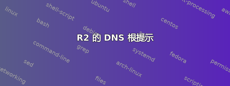 2012 R2 的 DNS 根提示