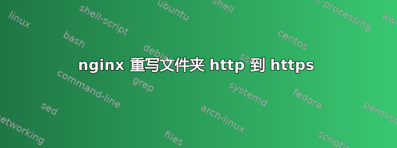 nginx 重写文件夹 http 到 https