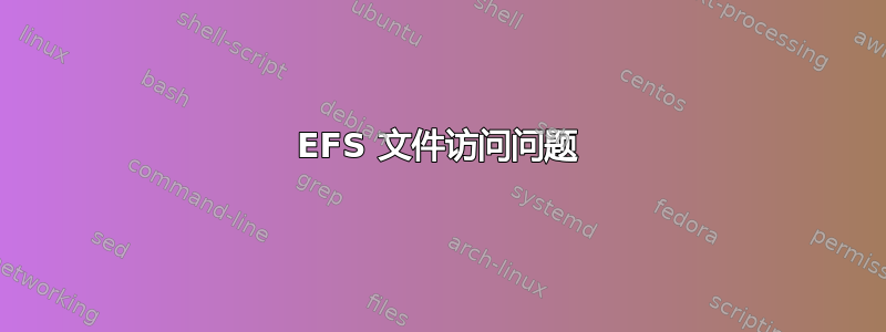 EFS 文件访问问题