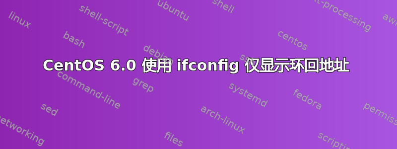 CentOS 6.0 使用 ifconfig 仅显示环回地址