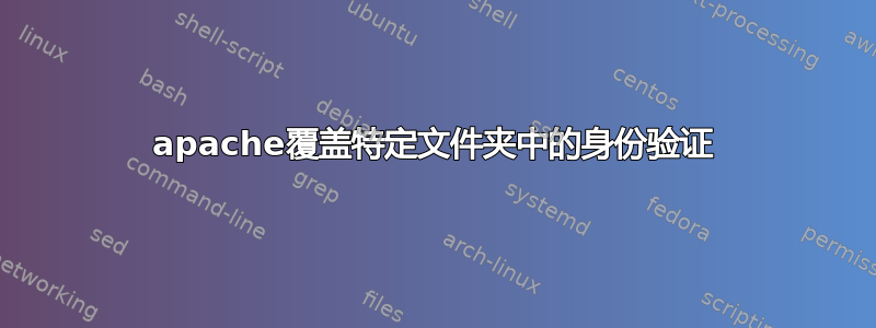 apache覆盖特定文件夹中的身份验证