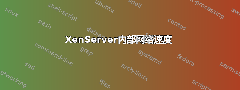 XenServer内部网络速度