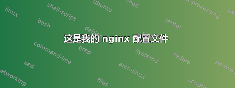 这是我的 nginx 配置文件