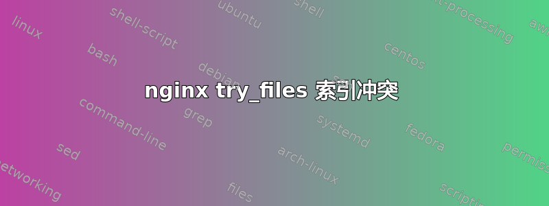 nginx try_files 索引冲突