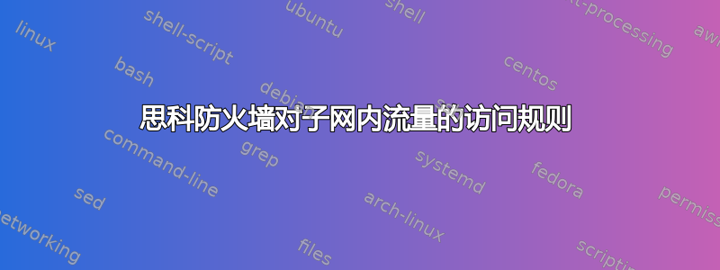 思科防火墙对子网内流量的访问规则