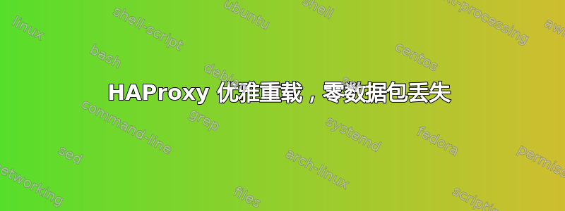 HAProxy 优雅重载，零数据包丢失