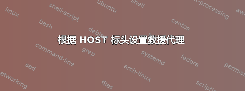 根据 HOST 标头设置救援代理