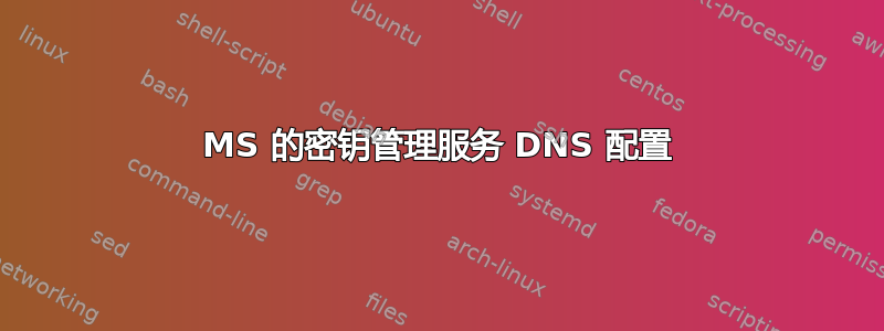 MS 的密钥管理服务 DNS 配置